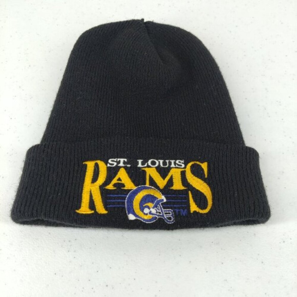 Vintage‎ Pro Line St Louis Rams Beanie Mens OSFM Embroided Logo 90s Football NFL